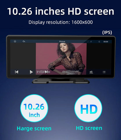 Uniwersalny 10,26” ekran Carplay – radio multimedialne