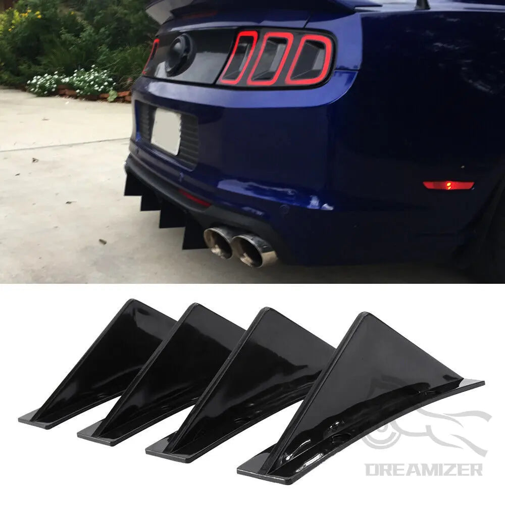 4x Shark Fins do tylnego zderzaka – uniwersalne