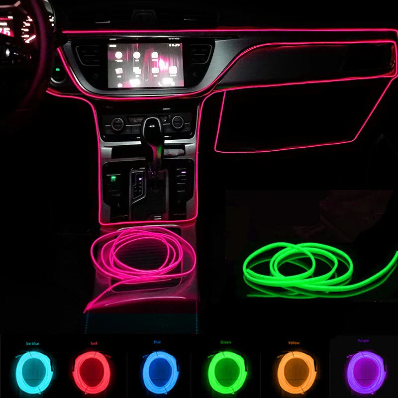 5m taśma LED do wnętrza samochodu z USB
